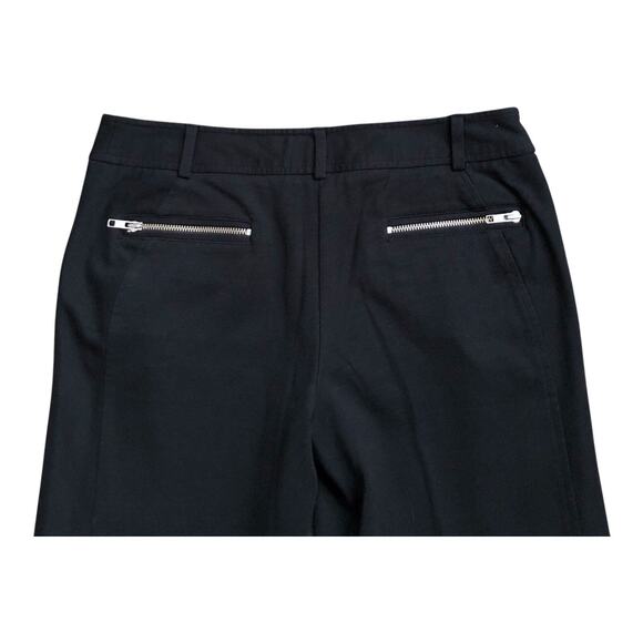 INC Womens Size 8 Black Wide Leg Relaxed Flare Career Dress Pants 29.5" Inseam - Picture 4 of 5